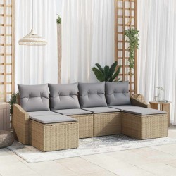 Sonata H Комплект за хранене в градината 6 pcs Бежов и Светло Сив - Seturi pentru exterior