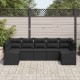Sonata H Комплект за хранене в градината с възглавница 7 pcs Черно