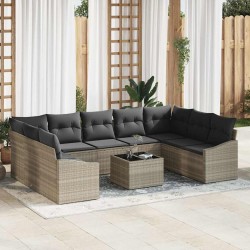 Sonata H Комплект за хранене в градината с възглавница 10 pcs Светлосиво - Seturi pentru exterior