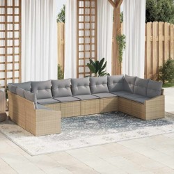 Sonata H Комплект за хранене в градината 10 pcs Бежов и Светло Сив - Seturi pentru exterior