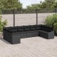 Sonata H Комплект за хранене в градината с възглавница 10 pcs Черно
