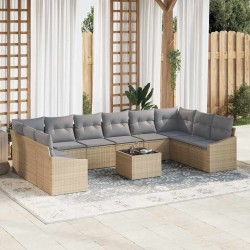 Sonata H Комплект за хранене в градината 11 pcs Бежов и Светло Сив - Seturi pentru exterior
