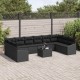 Sonata H Комплект за хранене в градината с възглавница 11 pcs Черно