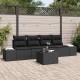 Sonata H Градински Софа Комплект 5 pcs Черно 55 x 55 x 37 см
