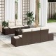 Sonata H Градински Софа Комплект 6 pcs Кафяв и Кремав 55 x 55 x 37 см