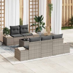 Sonata H Градински Софа Комплект с възглавница 6 pcs Сив 55 x 55 x 37 см - Seturi pentru exterior