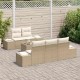 Sonata H Градински Софа Комплект 6 pcs Бежов и кремав 55 x 55 x 37 см