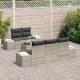 Sonata H Градински Софа Комплект 6 pcs Светло сиво и тъмно сиво