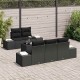 Sonata H Градински Софа Комплект 6 pcs Черно 55 x 55 x 37 см