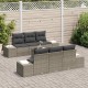 Sonata H Градински Софа Комплект с възглавница 7 pcs Сив 55 x 55 x 37 см