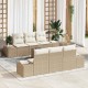 Sonata H Градински Софа Комплект 7 pcs Бежов и кремав 55 x 55 x 37 см