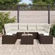 Sonata H Градински Софа Комплект 7 pcs Кафяв и Кремав 55 x 55 x 37 см