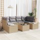 Sonata H Градински Софа Комплект 7 pcs Бежово и сиво 55 x 55 x 37 см