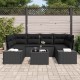 Sonata H Градински Софа Комплект 7 pcs Черно 55 x 55 x 37 см