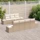 Sonata H Градински Софа Комплект 8 pcs Бежов и кремав 55 x 55 x 37 см