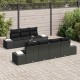 Sonata H Градински Софа Комплект 8 pcs Черно 55 x 55 x 37 см
