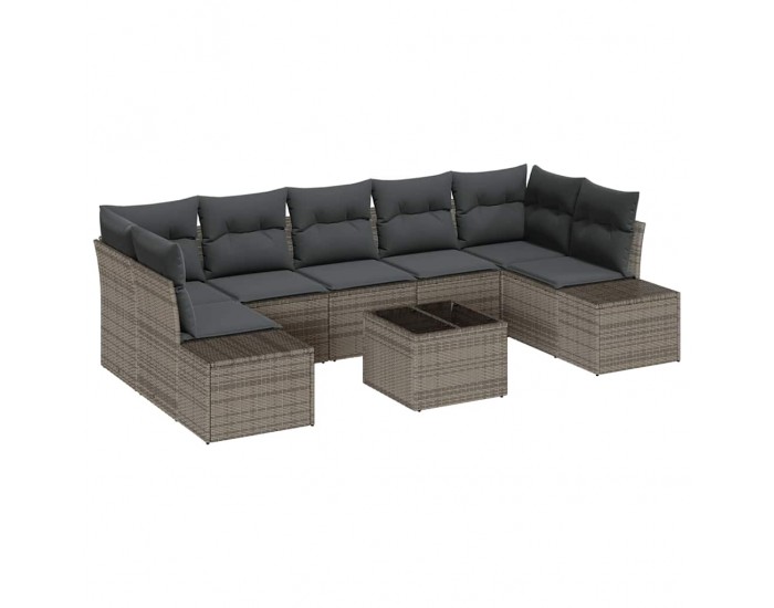 Sonata H Градински Софа Комплект с възглавница 8 pcs Сив 55 x 55 x 37 см