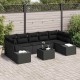 Sonata H Градински Софа Комплект 8 pcs Черно 55 x 55 x 37 см