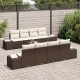 Sonata H Градински Софа Комплект 7 pcs Кафяв и Кремав 55 x 55 x 37 см