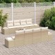 Sonata H Градински Софа Комплект 7 pcs Бежов и кремав 55 x 55 x 37 см
