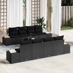 Sonata H Градински Софа Комплект 7 pcs Черно 55 x 55 x 37 см - Seturi pentru exterior