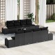 Sonata H Градински Софа Комплект 7 pcs Черно 55 x 55 x 37 см