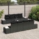 Sonata H Градински Софа Комплект 7 pcs Черно 55 x 55 x 37 см