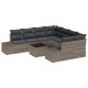 Sonata H Градински Софа Комплект с възглавница 9 pcs Сив 55 x 55 x 37 см