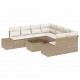Sonata H Градински Софа Комплект 9 pcs Бежов и кремав 55 x 55 x 37 см