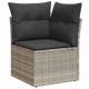 Sonata H Градински Софа Комплект с възглавница 6 pcs Светлосиво