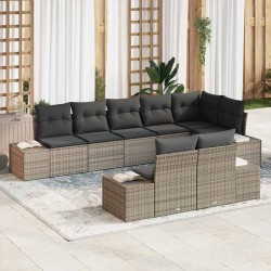 Sonata H Градински Софа Комплект 8 pcs Сив 319 x 154 x 85 см Полиратан - Seturi pentru exterior