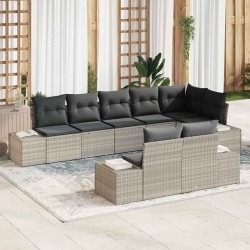 Sonata H Градински Софа Комплект 8 pcs Светлосиво 319 x 154 x 85 см - Seturi pentru exterior