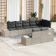 Sonata Set de canapele pentru grădină 8 buc. Gri deschis Rattan poli