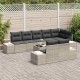 Sonata H Градински Софа Комплект 9 pcs Светлосиво 319 x 154 x 85 см