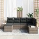 Sonata H Градински Софа Комплект 6 pcs Сив 264 x 154 x 85 см Полиратан