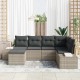 Sonata H Градински Софа Комплект 6 pcs Светлосиво 264 x 154 x 85 см