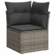 Sonata H Градински Софа Комплект 7 pcs Сив 264 x 154 x 85 см Полиратан