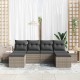 Sonata H Градински Софа Комплект 6 pcs Сив 184 x 62 x 85 см Полиратан