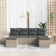 Sonata H Градински Софа Комплект 6 pcs Светлосиво 184 x 62 x 85 см