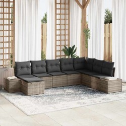 Sonata H Градински Софа Комплект 8 pcs Сив 319 x 209 x 85 см Полиратан - Seturi pentru exterior