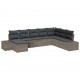 Sonata H Градински Софа Комплект 8 pcs Сив 319 x 209 x 85 см Полиратан