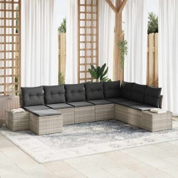 Sonata H Градински Софа Комплект 8 pcs Светлосиво 319 x 209 x 85 см - Seturi pentru exterior