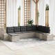 Sonata H Градински Софа Комплект 8 pcs Светлосиво 319 x 209 x 85 см
