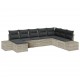 Sonata H Градински Софа Комплект 8 pcs Светлосиво 319 x 209 x 85 см