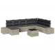 Sonata H Градински Софа Комплект 9 pcs Светлосиво 319 x 209 x 85 см
