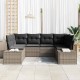 Sonata H Градински Софа Комплект 6 pcs Сив 234 x 154 x 85 см Полиратан