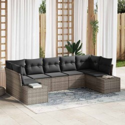 Sonata H Градински Софа Комплект 7 pcs Сив 289 x 154 x 85 см Полиратан - Canapele și bănci de grădină