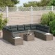 Sonata H Градински Софа Комплект 10 pcs Сив 289 x 209 x 85 см Полиратан