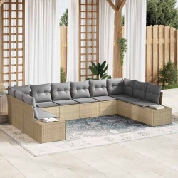 Sonata H Градински Софа Комплект 10 pcs бежово и светлосиво - Canapele și bănci de grădină