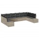 Sonata H Градински Софа Комплект 10 pcs Светлосиво 344 x 209 x 85 см